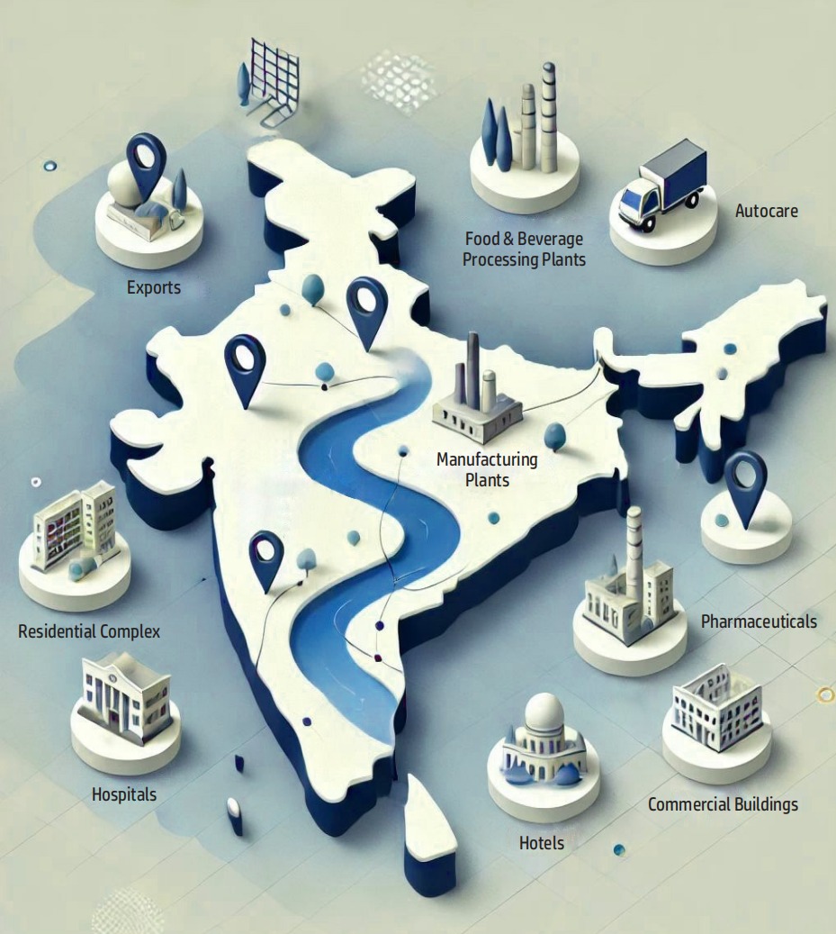 Evochem service coverage across India